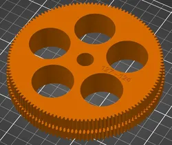 Doppelzahnrad 124-127 für Bernardo P600G, Double gear 124-127 for Bernardo P600G