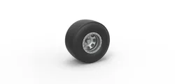 Dragster rear wheel Scale 1 to 25 3D Print Model in Vehicle 427932