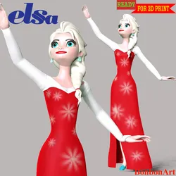 Elsa 3D Print Model in Figurines 427583