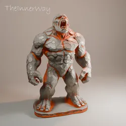 Epic Golem 3D Printable Figure – Unique Fantasy Sculpture
