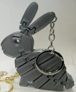 Flexi Rabbit Keychain [reupload]