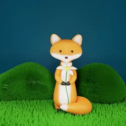 Fox character mesh