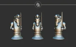 Knight Alice Madness Returns Chess Set 3D Print Model in Board Game 427413