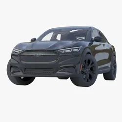 Mustang Mach-E 2021 low-poly