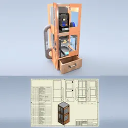 Printerr Cabinet Enclousre for two printer up to Ender 5 Plus