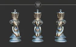 Queen Alice Madness Returns Chess Set 3D Print Model in Board Game 427343