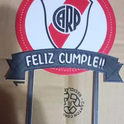 River Plate cake topper