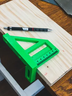 3D Multi Angle Measuring Ruler 45/90 Degree, Carpentry Square Protractor Drawing Line Ruler Miter Triangle Layout Tool