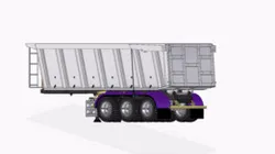 45 CUBIC 3 AXLE DUMP SEMI TRAILER