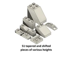Brick3D - Tapered/Shifted bricks