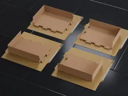 Contenedor Gridfinity 7x5 (5U) de cola de milano dividido para A1 Mini - Modelo de impresión 3D gratuito