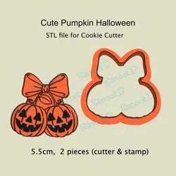 Cute Pumpkin Halloween STL file for Cookie Cutter