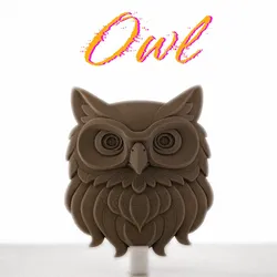 Fișiere pentru imprimante 3D | Fișier 3MF | Owl Head - Wall Sculpture