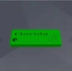 Gratis Personal Accessories STL indir - Florida Tag keychain - Lotldog_Isaiah