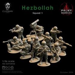 Hezbollah Squad 1 – 1/56 scale