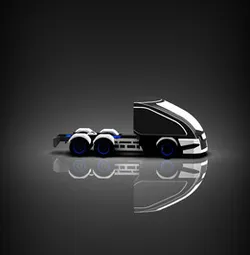 Hydrogen fuel cell - Lithium-ion Battery hybrid electric truck
