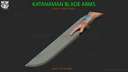 KATANA Man Blade Arms - ChainsawMan Cosplay 3D Print Model in Toys 428511
