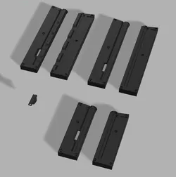 MP5 Straight Mid-Cap Short/Standard Length Magazine (CYMA; Fits Mosquito Open Beta 2)