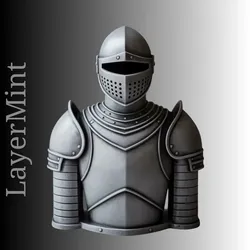Other STL indir - Medieval Knight Armor Bust – Highly Detailed 3D Printable - LayerMint