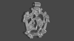 Pendant with animals 3D Print Model in Pendants 428476