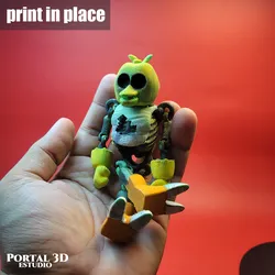 SKULL CHICA / PRINT-IN-PLACE WITHOUT SUPPORT