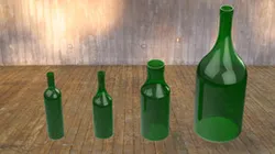 Standard Bordeaux Wine Bottle