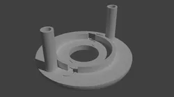 Table football rod bushings 3D Print Model in Game Accessories 429429
