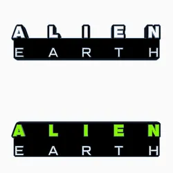 2x ALIEN - EARTH Logo Display by MANIACMANCAVE3D