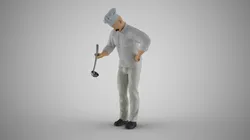 Cooking Man 3D Print Model in Woman 432369
