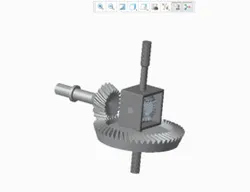 Differential Gear Box with Helical Bevel gears