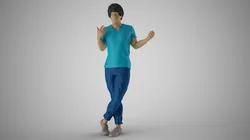Expressive Man 3D Print Model in Woman 431514