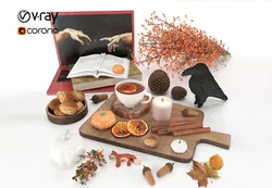Fall design decoration set