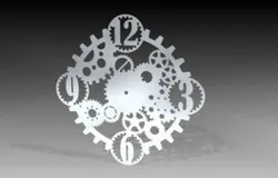 Gear / Cogwheel Clock (Laser-cut)