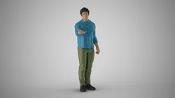 Man Extend his Hand 3D Print Model in Woman 432335