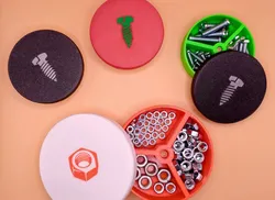 Organizer for screws and nuts