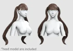 Ponytails Cute Hairstyle V7025