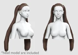 Ponytails Straight Hairstyle V5615