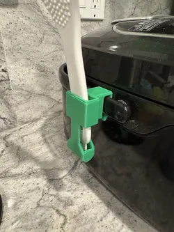 Rice scoop holder attachment