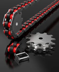ROLLER CHAIN WITH CENTRAL ROLLER VRP