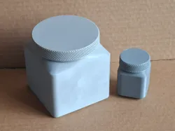 Tarro Cuadrado con Sello (p) - Modelo de impresión 3D gratuito