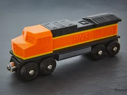 Toy Train BNSF locomotive BRIO / IKEA compatible