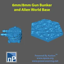 6mm-8mm Emplacement and Alien Landscape Hex Base Free 3D Print Model in Game Accessories 432972