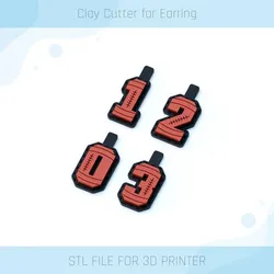 American Football Numbers 0-3 Keychain Clay Cutter