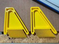 Featherboard for woodworking, no supports needed, with M5 & M6 options for knobs & track slides