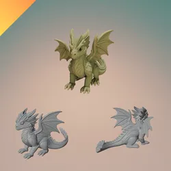 Forest Leaf Dragon – 3D Printable Fantasy Creature Figurine for Nature and Mythology Lovers