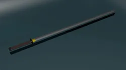 Game ready low poly sword katana