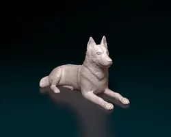 Husky dog 3D Print Model in Figurines 410171