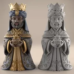 Other STL Download - Balthazar King 3D STL File for Nativity Displayby HIve