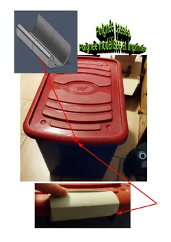 Poignée coffre plastique / Plastic trunk handle