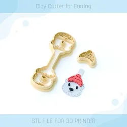 Polar Bear Keychain Clay Cutter